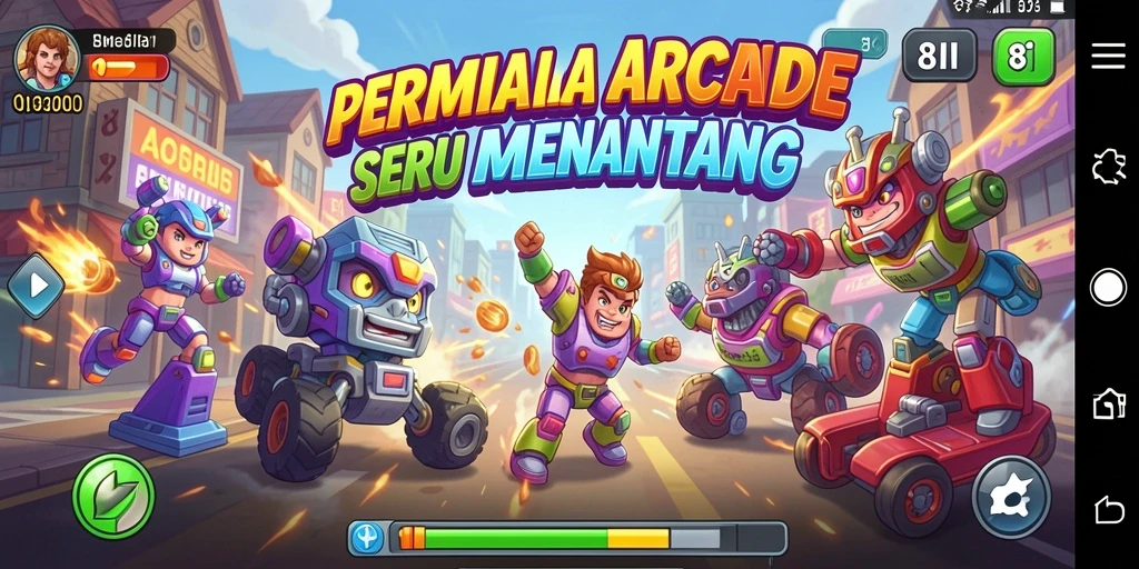Tangkapan layar dari <strong>8II</strong> menampilkan gameplay yang penuh aksi dan tantangan arcade.