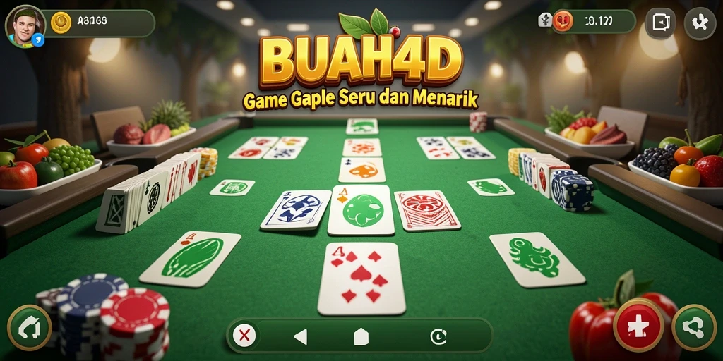 Gameplay seru Gaple di BUAH4D dengan grafis menarik.