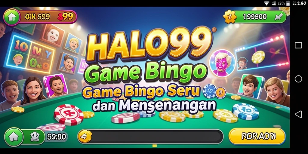 Gameplay Bingo yang seru dan interaktif di HALO99.