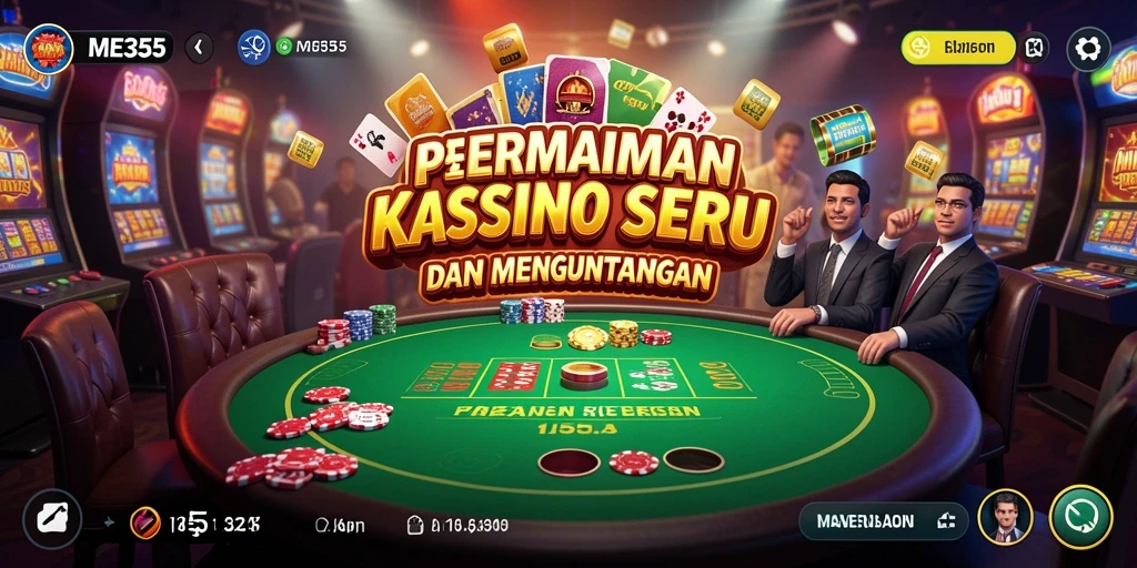 Tampilan menarik dengan gameplay Kasino yang seru dan mengasyikkan.