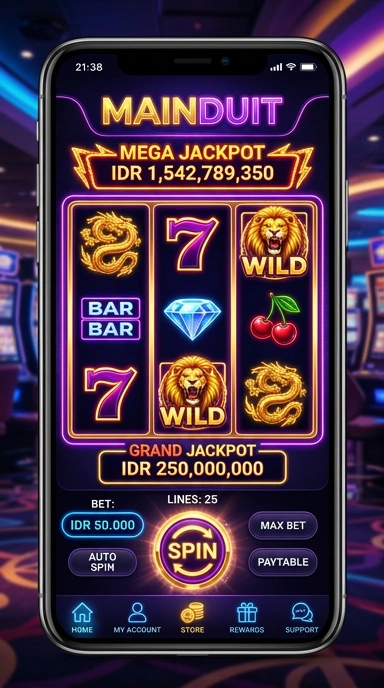 Screenshot fitur unggulan mainduit dengan berbagai aplikasi tersedia.